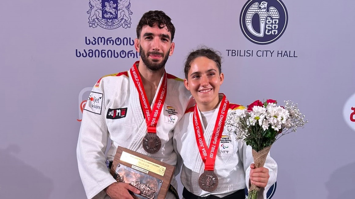 María Manzanero y Sergio Ibáñez conquistan el bronce en el Campeonato del Mundo IBSA de Judo