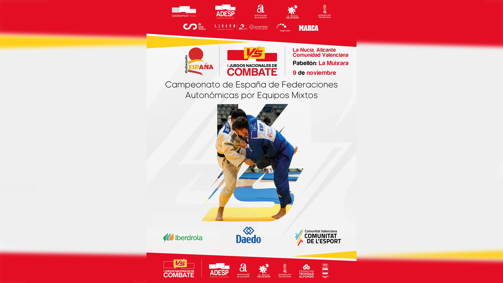 El Campeonato de España por Equipos Mixtos se celebra este domingo en La Nucía dentro de los I Juegos de Combate