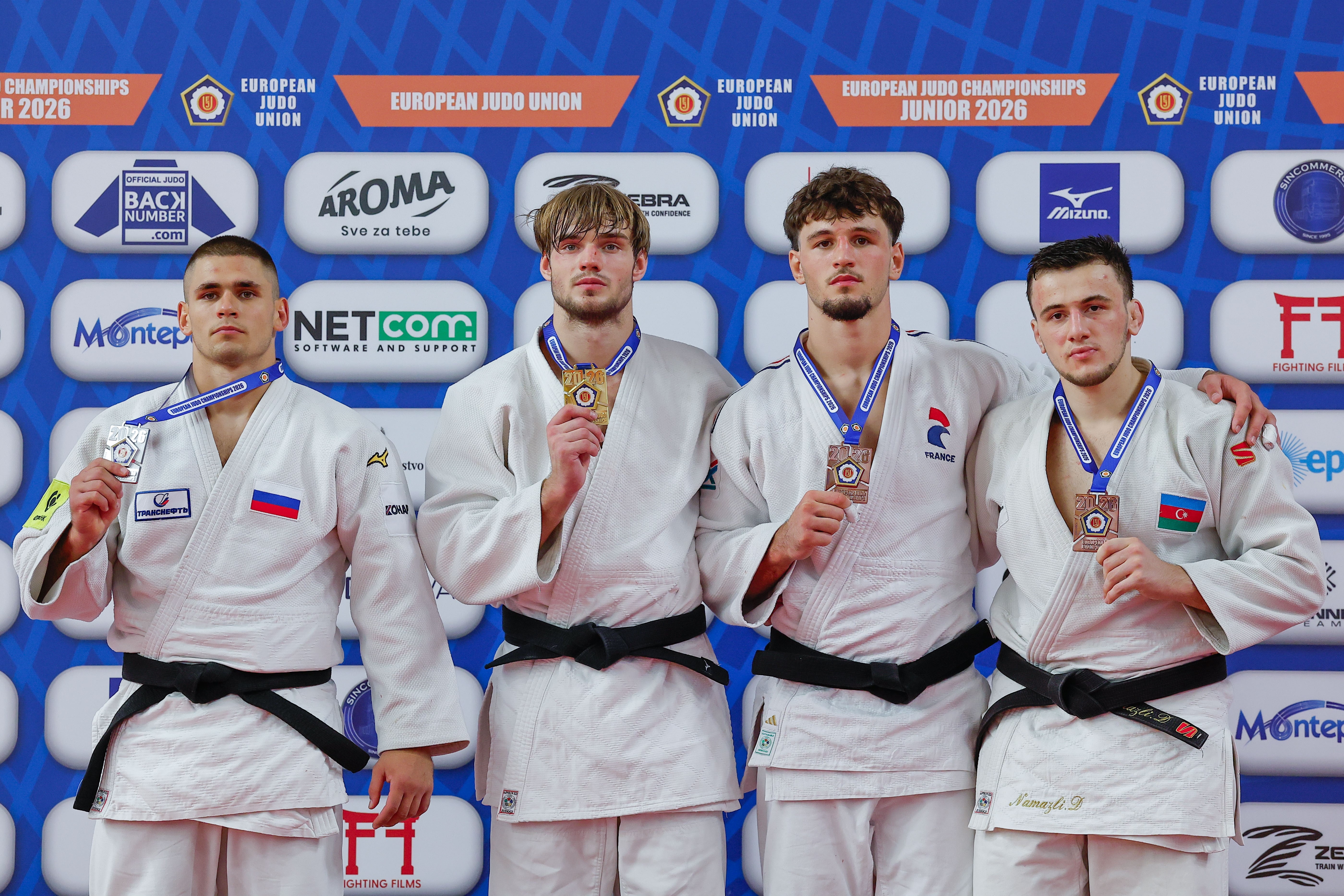 Nikita Yudanov, campeón de Europa junior en -100 kg y España tercera en la clasificación general.