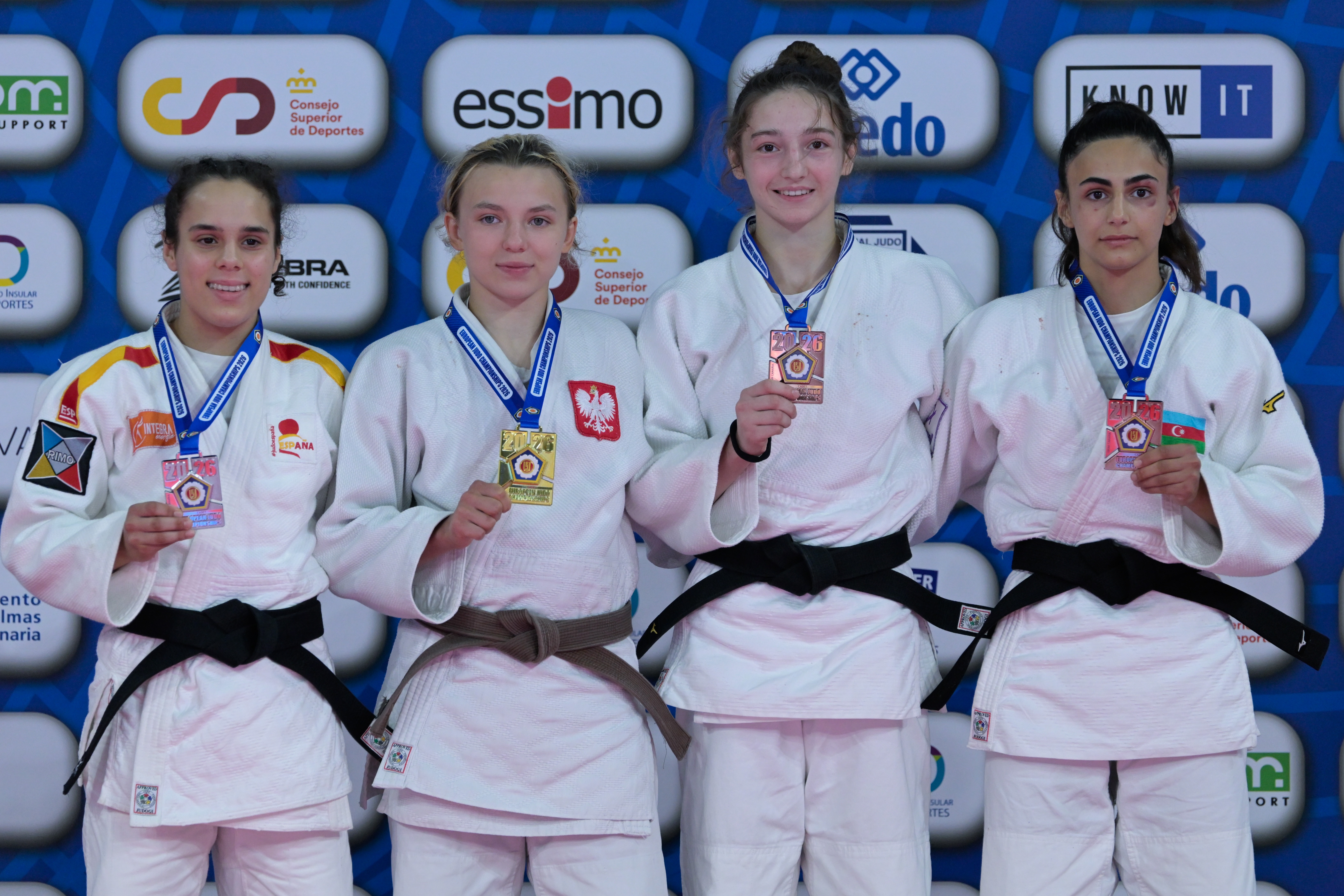 Gran Canaria inaugura el Campeonato de Europa Cadete de Judo con la primera medalla para España gracias a Eva Moreno