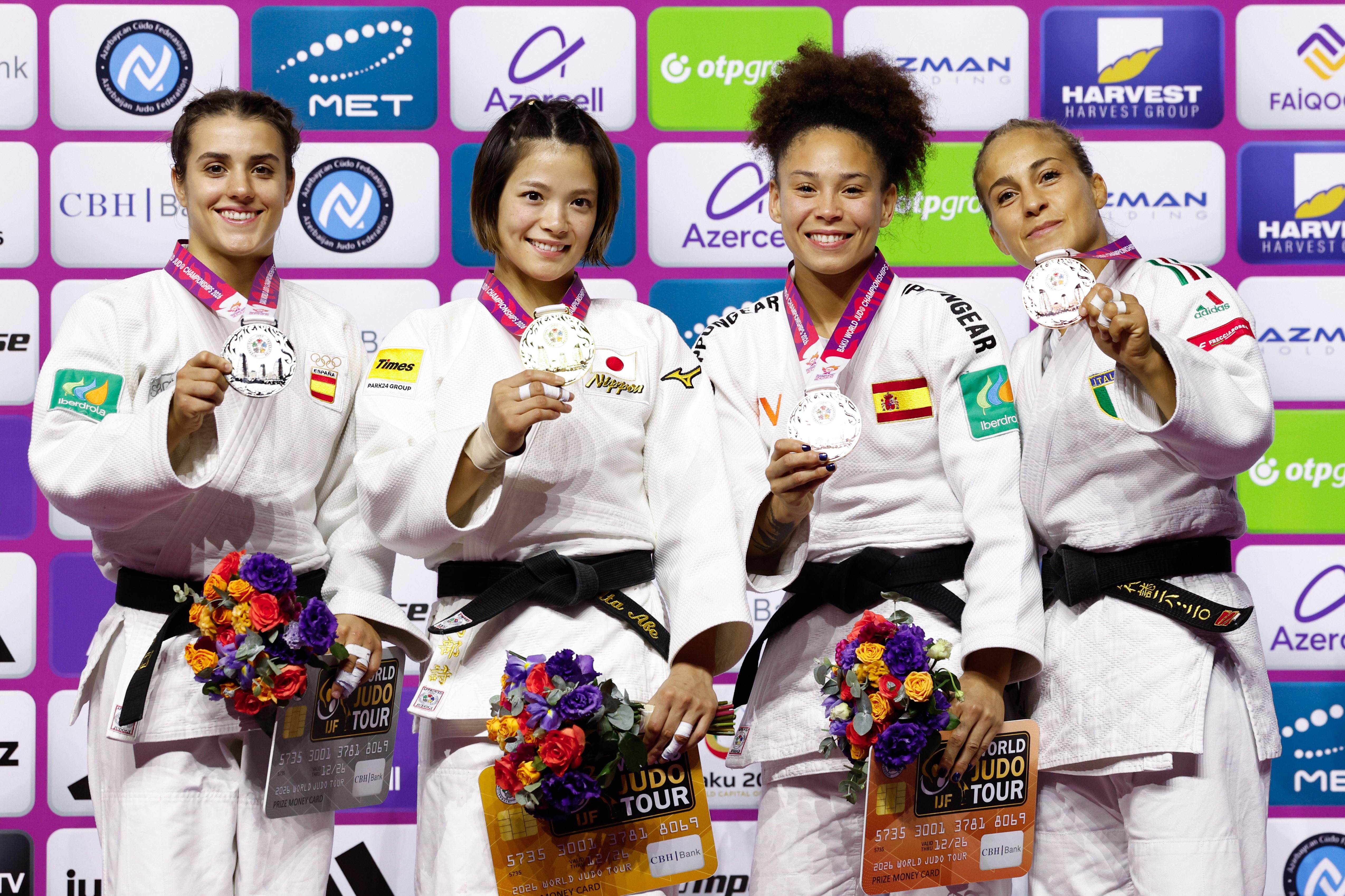 España firma una jornada histórica en el Mundial de Bakú: dos platas y un bronce