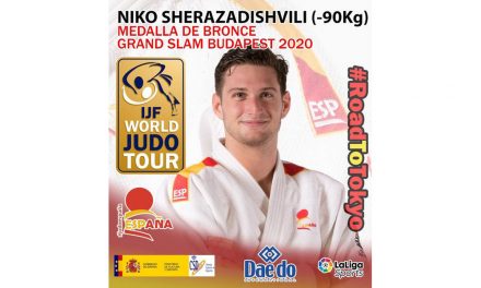 Niko Sherazadishvili, medalla de Bronce en el Grand Slam de Budapest
