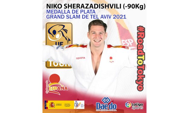 Niko Sherazadishvili, medalla de PLATA en el grand slam de Tel Aviv 2021