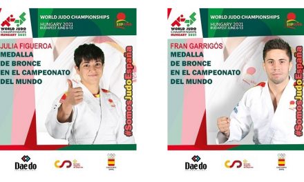 Julia Figueroa y Fran garrigós medallas de BRONCE en el Campeonato del Mundo de Judo 2021